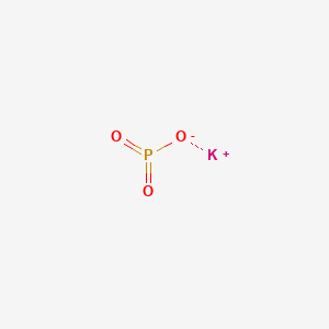 molecular formula (KPO3)n; Heterogenous mixtures of potassium salts of linear condensed polyphosphoric acids of general formula H(n + 2)PnO(3n + 1)where ‘n’ is not less than 2<br>KO3P B050097 Potassium metaphosphate CAS No. 7790-53-6