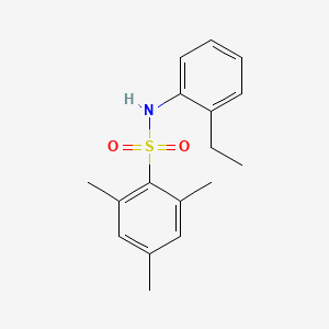 molecular formula C17H21NO2S B5009734 N-(2-ethylphenyl)-2,4,6-trimethylbenzenesulfonamide 