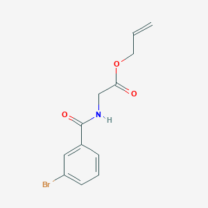 molecular formula C12H12BrNO3 B5009752 allyl N-(3-bromobenzoyl)glycinate 