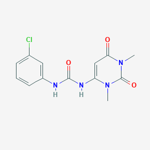 N-(3-chlorophenyl)-N'-(1,3-dimethyl-2,6-dioxo-1,2,3,6-tetrahydro-4-pyrimidinyl)urea