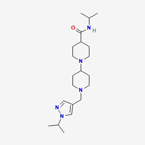 molecular formula C21H37N5O B5009827 N-isopropyl-1'-[(1-isopropyl-1H-pyrazol-4-yl)methyl]-1,4'-bipiperidine-4-carboxamide 
