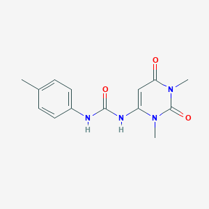 N-(1,3-dimethyl-2,6-dioxo-1,2,3,6-tetrahydro-4-pyrimidinyl)-N'-(4-methylphenyl)urea