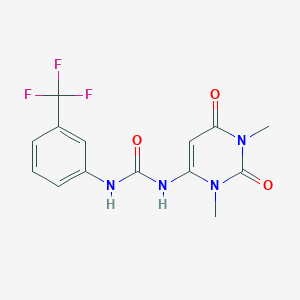 N-(1,3-dimethyl-2,6-dioxo-1,2,3,6-tetrahydro-4-pyrimidinyl)-N'-[3-(trifluoromethyl)phenyl]urea