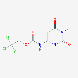 molecular formula C9H10Cl3N3O4 B500993 2,2,2-Trichloroethyl 1,3-dimethyl-2,6-dioxo-1,2,3,6-tetrahydro-4-pyrimidinylcarbamate 