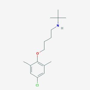 molecular formula C16H26ClNO B5009945 N-tert-butyl-4-(4-chloro-2,6-dimethylphenoxy)butan-1-amine 