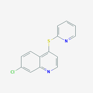 molecular formula C14H9ClN2S B500996 7-Chloro-4-(2-pyridinylsulfanyl)quinoline 