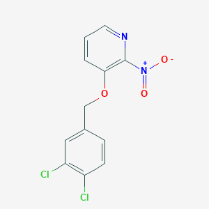 molecular formula C12H8Cl2N2O3 B501000 3-[(3,4-Dichlorobenzyl)oxy]-2-nitropyridine CAS No. 875624-52-5