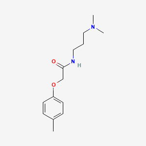 molecular formula C14H22N2O2 B5010030 N-[3-(dimethylamino)propyl]-2-(4-methylphenoxy)acetamide 