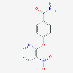 4-({3-Nitro-2-pyridinyl}oxy)benzamide