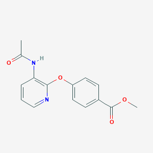 Methyl 4-{[3-(acetylamino)-2-pyridinyl]oxy}benzoate
