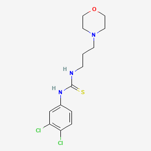 molecular formula C14H19Cl2N3OS B5010061 1-(3,4-Dichlorophenyl)-3-[3-(morpholin-4-yl)propyl]thiourea 