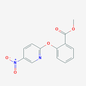molecular formula C13H10N2O5 B501009 Methyl 2-({5-nitro-2-pyridinyl}oxy)benzoate 