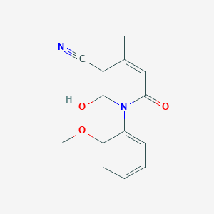6-Hydroxy-1-(2-methoxyphenyl)-4-methyl-2-oxo-1,2-dihydro-3-pyridinecarbonitrile