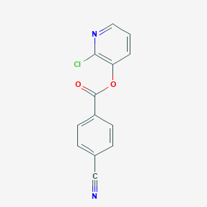molecular formula C13H7ClN2O2 B501022 2-Chloro-3-pyridinyl 4-cyanobenzoate 