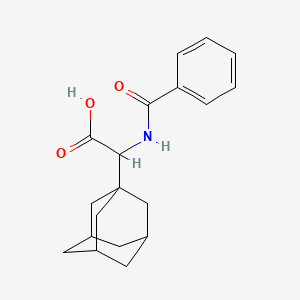 molecular formula C19H23NO3 B5010336 Adamantan-1-yl-benzoylamino-acetic acid CAS No. 121400-13-3