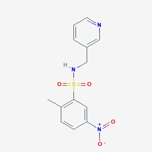 molecular formula C13H13N3O4S B5010351 2-methyl-5-nitro-N-(3-pyridinylmethyl)benzenesulfonamide 