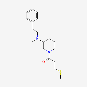 molecular formula C18H28N2OS B5010374 N-methyl-1-[3-(methylthio)propanoyl]-N-(2-phenylethyl)-3-piperidinamine 