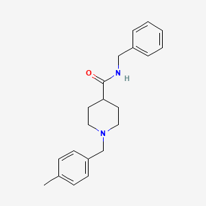 molecular formula C21H26N2O B5010532 N-benzyl-1-(4-methylbenzyl)-4-piperidinecarboxamide 