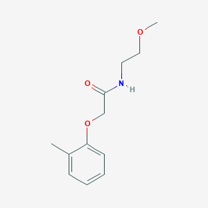 molecular formula C12H17NO3 B5010535 N-(2-methoxyethyl)-2-(2-methylphenoxy)acetamide 