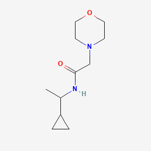molecular formula C11H20N2O2 B5010606 N-(1-cyclopropylethyl)-2-morpholin-4-ylacetamide 