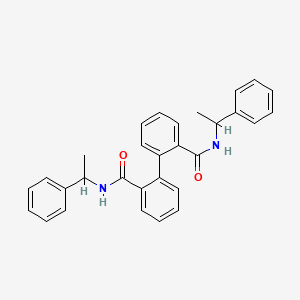 molecular formula C30H28N2O2 B5010612 N2,N2'-BIS(1-PHENYLETHYL)-[1,1'-BIPHENYL]-2,2'-DICARBOXAMIDE 