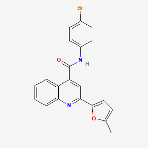 molecular formula C21H15BrN2O2 B5010627 N-(4-bromophenyl)-2-(5-methyl-2-furyl)-4-quinolinecarboxamide 