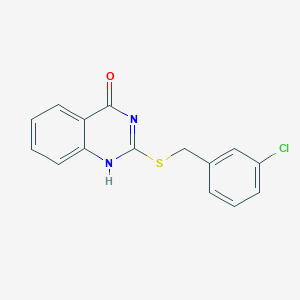 molecular formula C15H11ClN2OS B501069 2-[(3-chlorophenyl)methylsulfanyl]-1H-quinazolin-4-one 