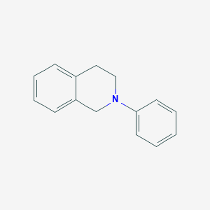 molecular formula C15H15N B050107 2-Phenyl-1,2,3,4-tetrahydroisoquinoline CAS No. 3340-78-1