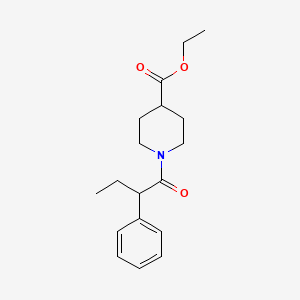 molecular formula C18H25NO3 B5010724 Ethyl 1-(2-phenylbutanoyl)piperidine-4-carboxylate CAS No. 349088-71-7