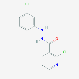 2-chloro-N'-(3-chlorophenyl)nicotinohydrazide