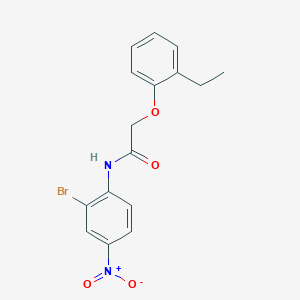 molecular formula C16H15BrN2O4 B5010752 N-(2-bromo-4-nitrophenyl)-2-(2-ethylphenoxy)acetamide 