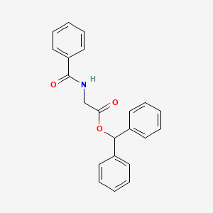 molecular formula C22H19NO3 B5010793 Benzhydryl 2-benzamidoacetate CAS No. 3312-89-8