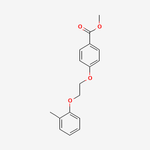 molecular formula C17H18O4 B5010827 methyl 4-[2-(2-methylphenoxy)ethoxy]benzoate 