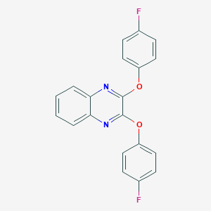 molecular formula C20H12F2N2O2 B501096 2,3-Bis(4-fluorophenoxy)quinoxaline 