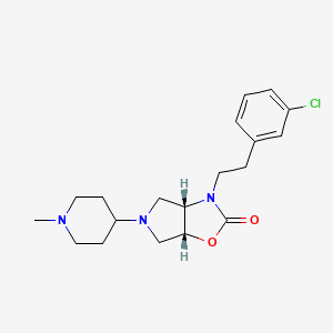 molecular formula C19H26ClN3O2 B5011069 (3aS,6aR)-3-[2-(3-chlorophenyl)ethyl]-5-(1-methylpiperidin-4-yl)-3a,4,6,6a-tetrahydropyrrolo[3,4-d][1,3]oxazol-2-one 