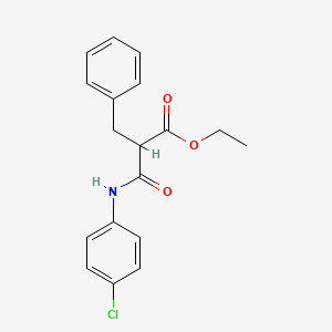 molecular formula C18H18ClNO3 B5011129 Ethyl 2-[(4-chlorophenyl)carbamoyl]-3-phenylpropanoate 