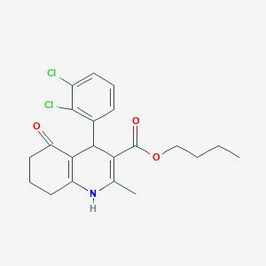 molecular formula C21H23Cl2NO3 B5011151 butyl 4-(2,3-dichlorophenyl)-2-methyl-5-oxo-1,4,5,6,7,8-hexahydro-3-quinolinecarboxylate 