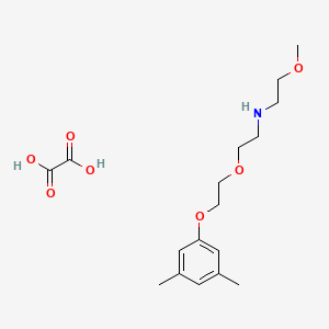 molecular formula C17H27NO7 B5011191 N-[2-[2-(3,5-dimethylphenoxy)ethoxy]ethyl]-2-methoxyethanamine;oxalic acid 