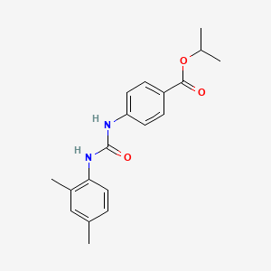 molecular formula C19H22N2O3 B5011218 ISOPROPYL 4-{[(2,4-DIMETHYLANILINO)CARBONYL]AMINO}BENZOATE 