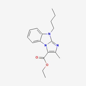 molecular formula C17H21N3O2 B5011303 ethyl 9-butyl-2-methyl-9H-imidazo[1,2-a]benzimidazole-3-carboxylate 