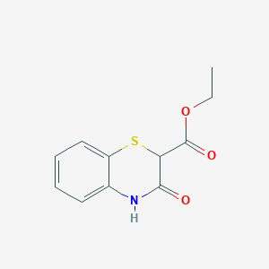 molecular formula C11H11NO3S B501131 ethyl 3-oxo-3,4-dihydro-2H-1,4-benzothiazine-2-carboxylate CAS No. 28731-96-6
