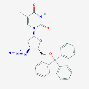 molecular formula C29H27N5O4 B050114 3'-Azido-3'-deoxy-5'-O-tritylthymidine CAS No. 29706-84-1