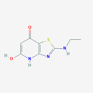 molecular formula C8H9N3O2S B501140 2-(乙基氨基)噻唑并[4,5-B]吡啶-5,7-二醇 CAS No. 674807-08-0
