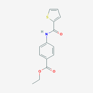 molecular formula C14H13NO3S B501141 Ethyl 4-[(2-thienylcarbonyl)amino]benzoate 