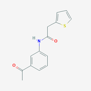 molecular formula C14H13NO2S B501143 N-(3-acetylphenyl)-2-thiophen-2-ylacetamide 
