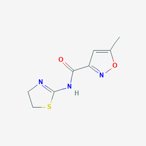 molecular formula C8H9N3O2S B5011461 N-(4,5-dihydro-1,3-thiazol-2-yl)-5-methyl-3-isoxazolecarboxamide 