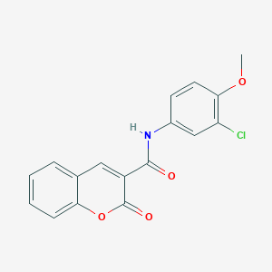molecular formula C17H12ClNO4 B5011483 N-(3-chloro-4-methoxyphenyl)-2-oxo-2H-chromene-3-carboxamide 