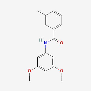 molecular formula C16H17NO3 B5011513 N-(3,5-dimethoxyphenyl)-3-methylbenzamide CAS No. 5929-99-7