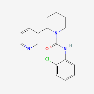 molecular formula C17H18ClN3O B5011642 N-(2-chlorophenyl)-2-(3-pyridinyl)-1-piperidinecarboxamide 