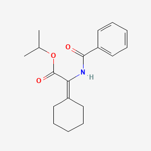 molecular formula C18H23NO3 B5011843 Propan-2-yl 2-benzamido-2-cyclohexylideneacetate 